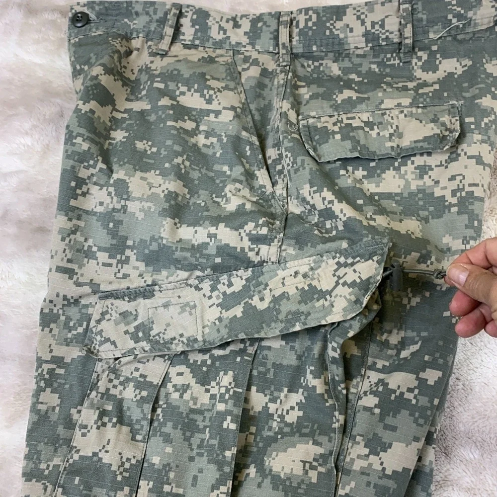 US‎ Army ACU Digital Camo Combat Pants Military Ripstop Cargo Trousers Tacti